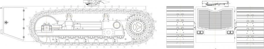 D775 Track Platform for Heavy Equipment Transportation