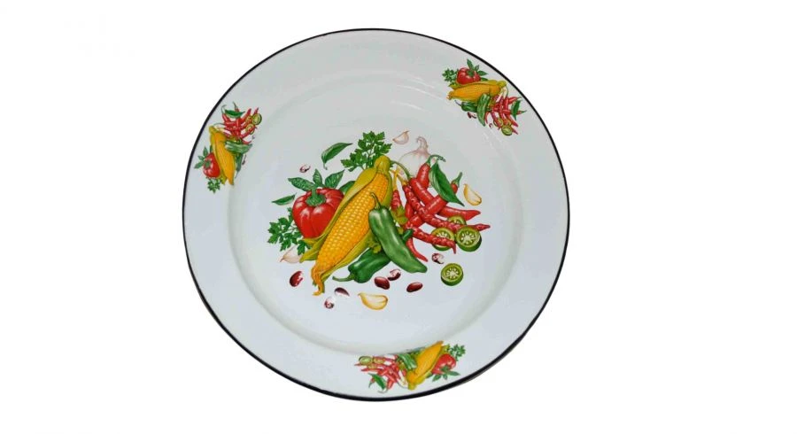 Enamelled Steel Dish for Cold Dishes - 2L