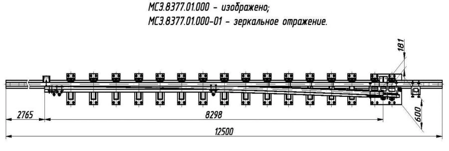 مكون سكة حديد للموصلات يضمن اتجاه المركبات المتحركة - النوع R65