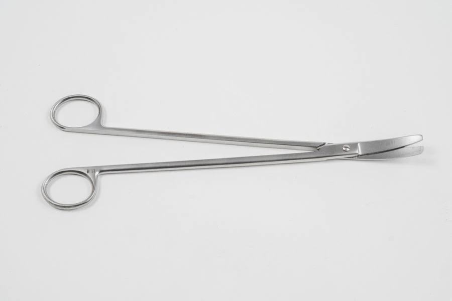 Curved Tip Surgical Scissors, Vertical, 250 mm