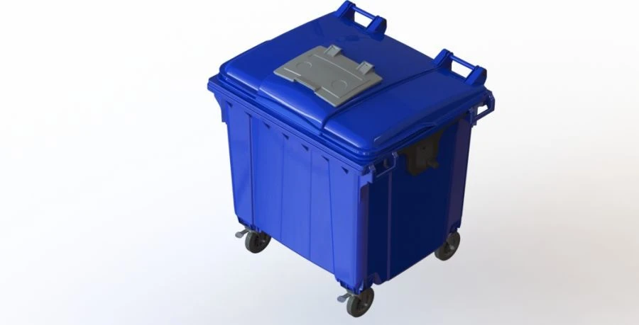 Mobile Garbage Container 1100L Model Art.22.C19.W
