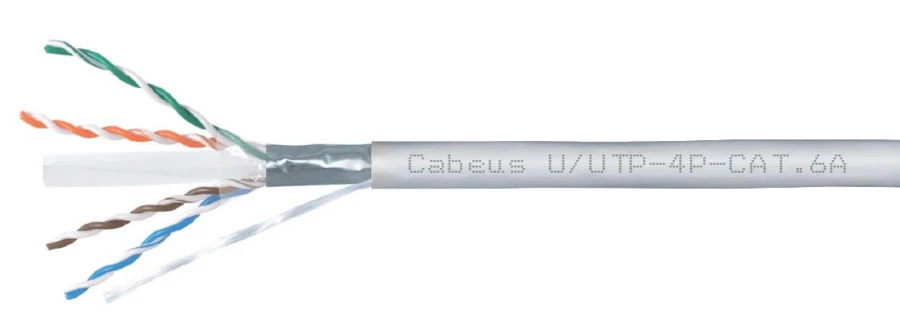 Symmetrical communication cable for digital transmission systems Cabeus U/UTP, Category 6a