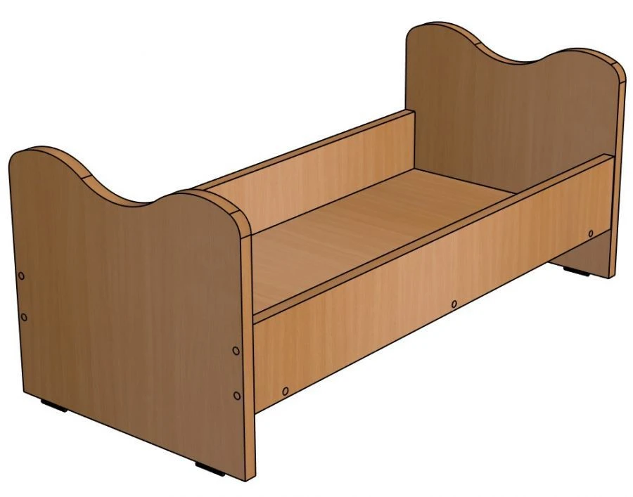 Children's Play Bed "Masha" Model K22