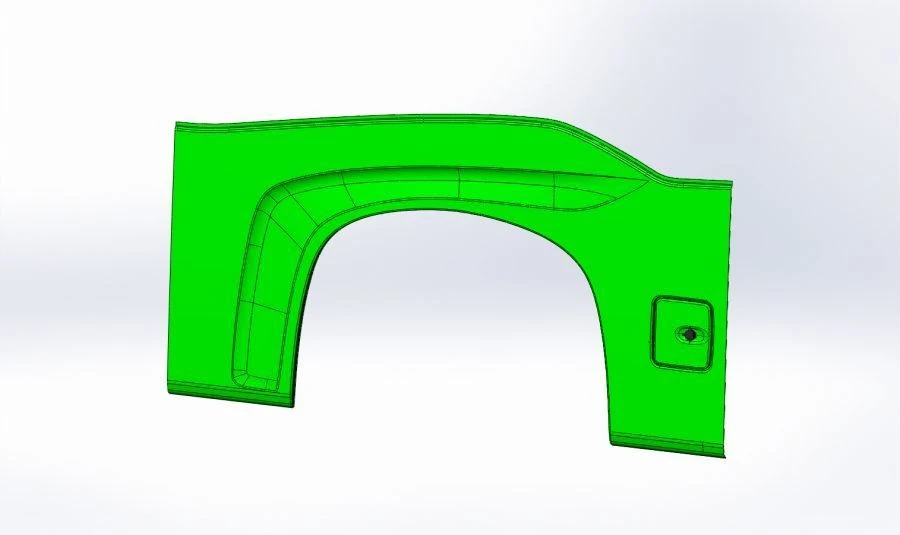 Left Rear Arc Panel with Hatch 5299-230-5402502-55/Б