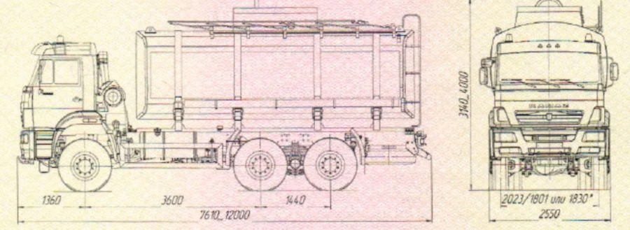صهريج زيت خفيف UST 54535X لشاسيه كاما ز 6522-53/54