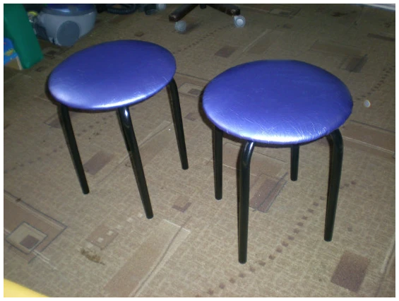 Soft Stool Art. U.04.03 with Upholstered Seat