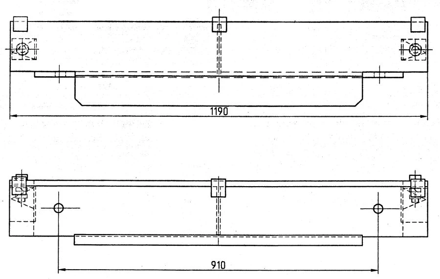 Shock Absorber Beam for Switch Points - Model 2956.16.000