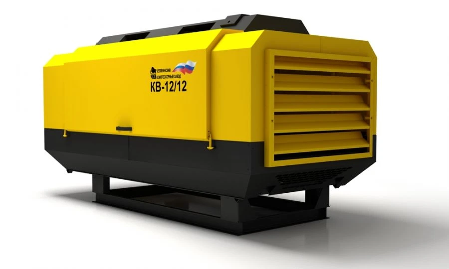 محطة ضاغط محمولة KV-12/12P لاختبار الأنابيب وتوريد الهواء