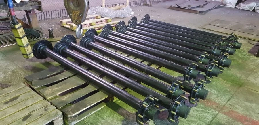 محور مقطورة تراكتور غير مكبح ASM