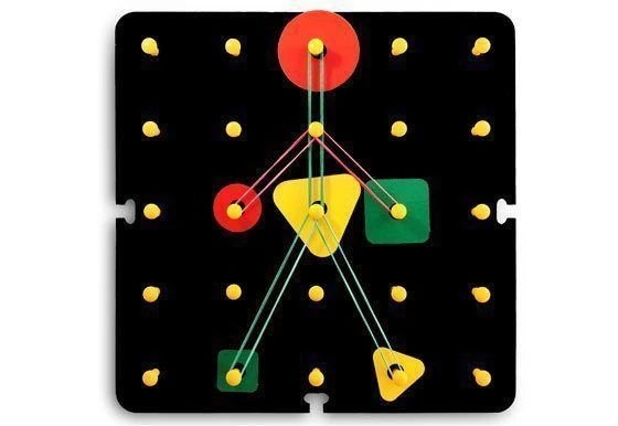 Geometric Playboard with Color Annotations for Children