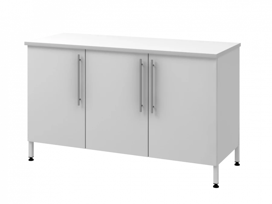 Wall-mounted Table with Metal Support Column 1500 PTDL