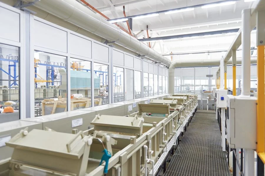 خط غلفاني يدوي للعمليات الكيميائية