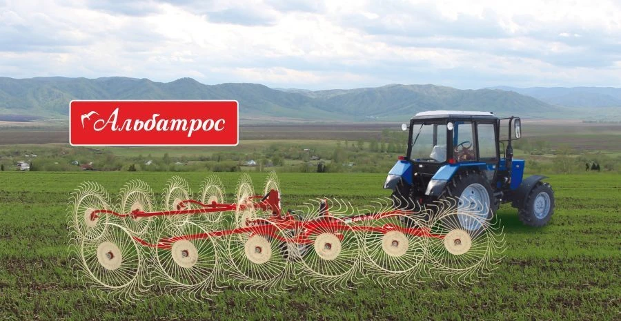 Hydraulic Rake-Conditioner GVV-6.0 for Efficient Hay Processing
