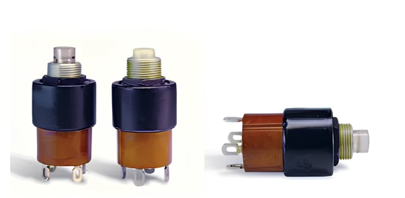 زر زر ثنائي القطب 2KNC مع جهات اتصال مغلقة عادة