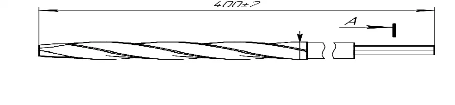 15 mm Reamer for Hip Joint Prosthesis Installation, Art. 105.004.015