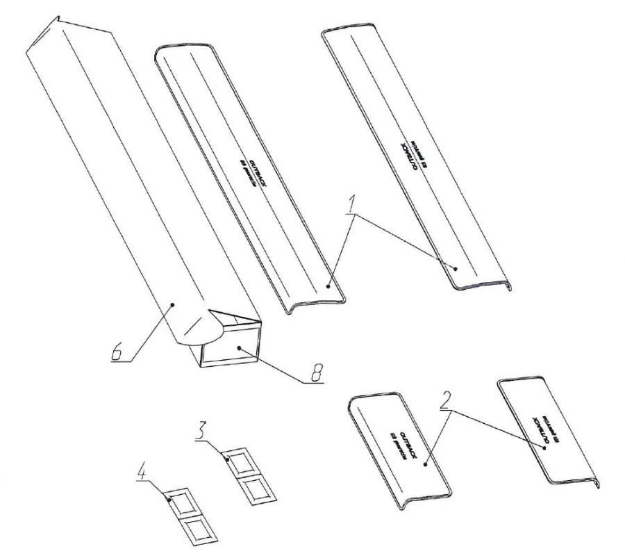 أغطية عتبات داخلية لسيارة SUBARU OUTBACK MY'21
