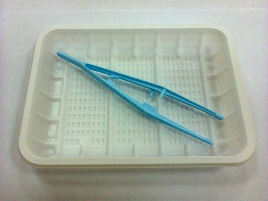 Sterile Disposable Polymer Tweezers 150mm in Tray