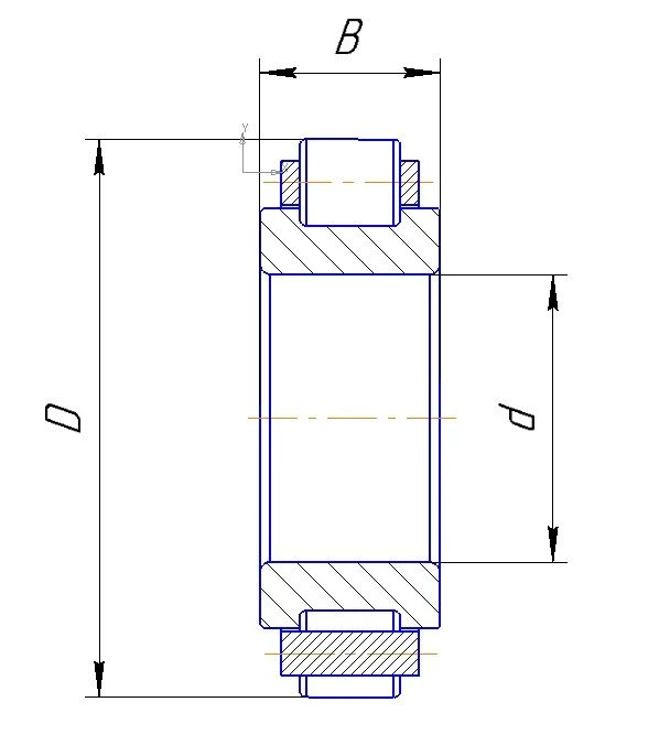 Bearing 6-502104BT2-ETU 100/3 for Mechanical Support