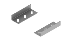 Bottom connector SLN 20 , with overall dimensions 100x20 mm, 2.0 mm thick, galvanised steel