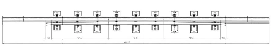 Crossover Rail with Counter Rail Type R65 Mark 1/11 Project 53103.24.000/-01/-02/-03