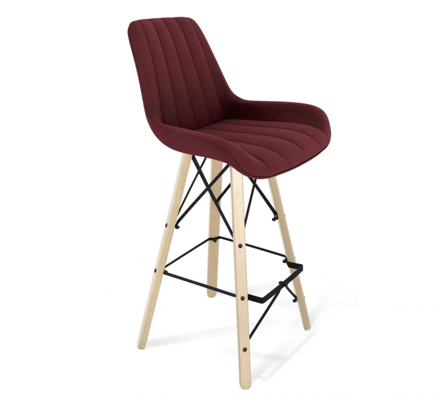 Sheffilton SHT-ST37/S80 Bar Stool with Microfiber Upholstery