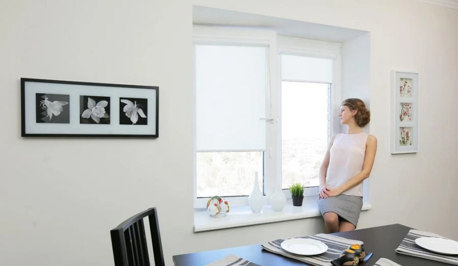 Custom-Made Roller Blinds Sun Protection System 130x65 cm