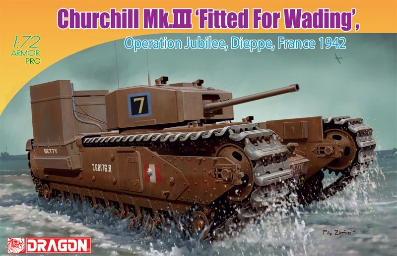Churchill Mk.III “Fitted For Wading” Model Kit - Operation Jubilee