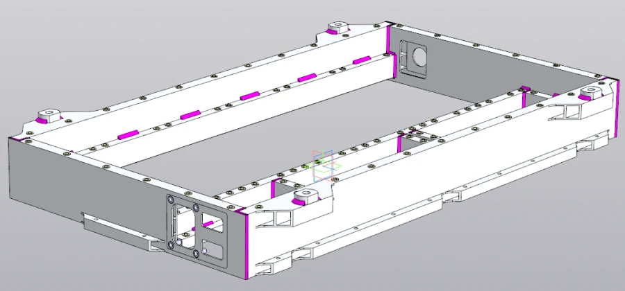 غلاف بطارية الألمنيوم الخارجي RSBG.301211.005