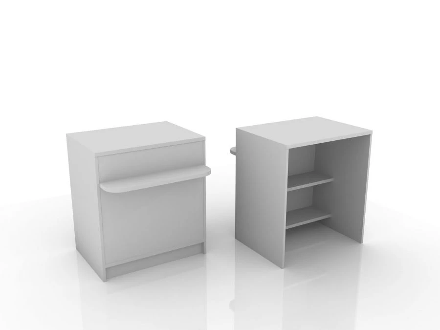 Cash Register Block Without Superstructure, Model 303-001-2, Dimensions 800x600x900 mm