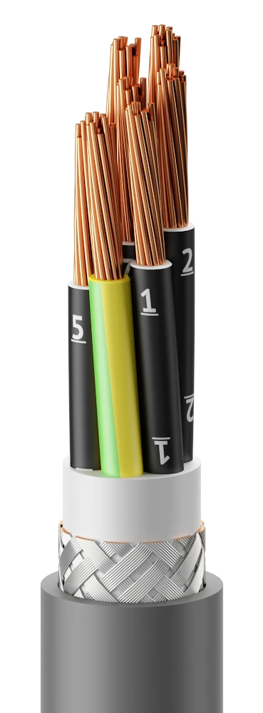 Emflex KUVElVm Flexible Cable 300/500V