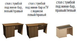 Mini Bar Table with Cabinet for Storage