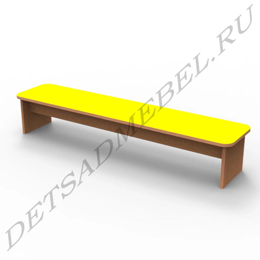Children's Wooden Bench for Locker Rooms