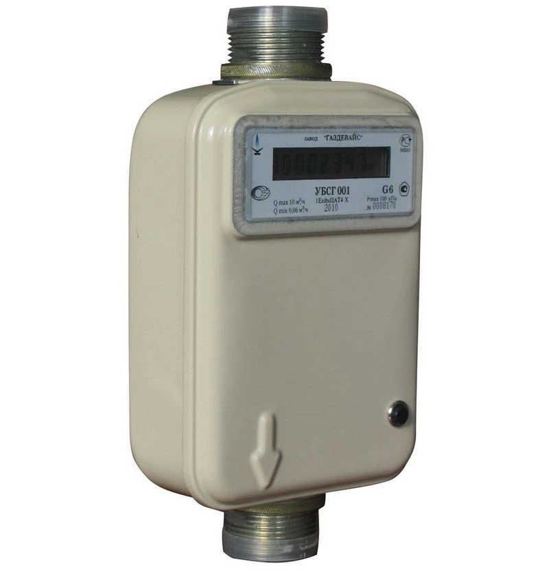 Ultrasonic Gas Meters for Household Use with Automatic Temperature Correction - Model UBSG 001M