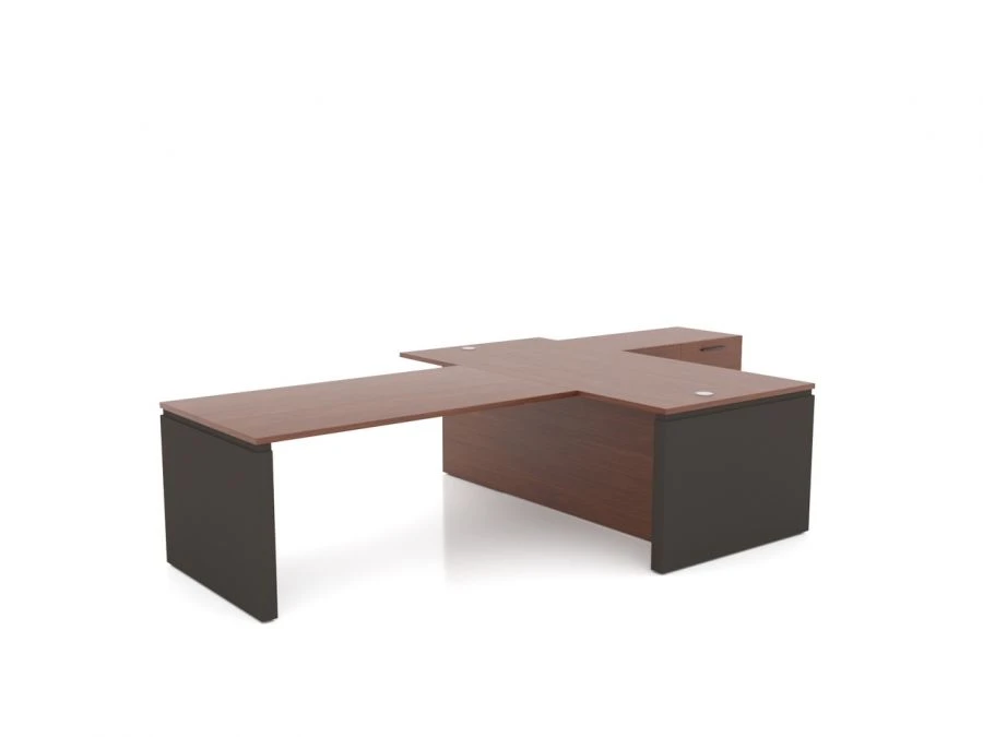 مكتب Synergy مع قاعدة دعم وملحق للاجتماعات