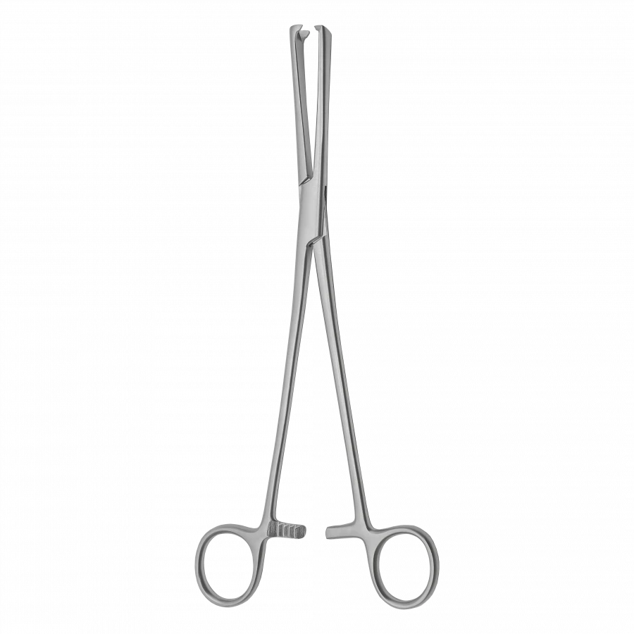 ملقط رحمي مستقيم مزدوج الأسنان 240 مم TSH-04-051-24