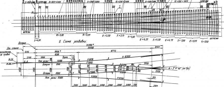 R65 Type Switch Mark 1/11 for Railway Tracks
