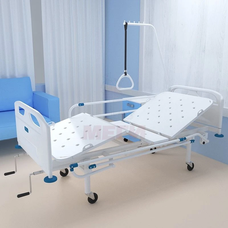 سرير مستشفى وظيفي مع عجلات، ظهر بلاستيكي - MSK-2103