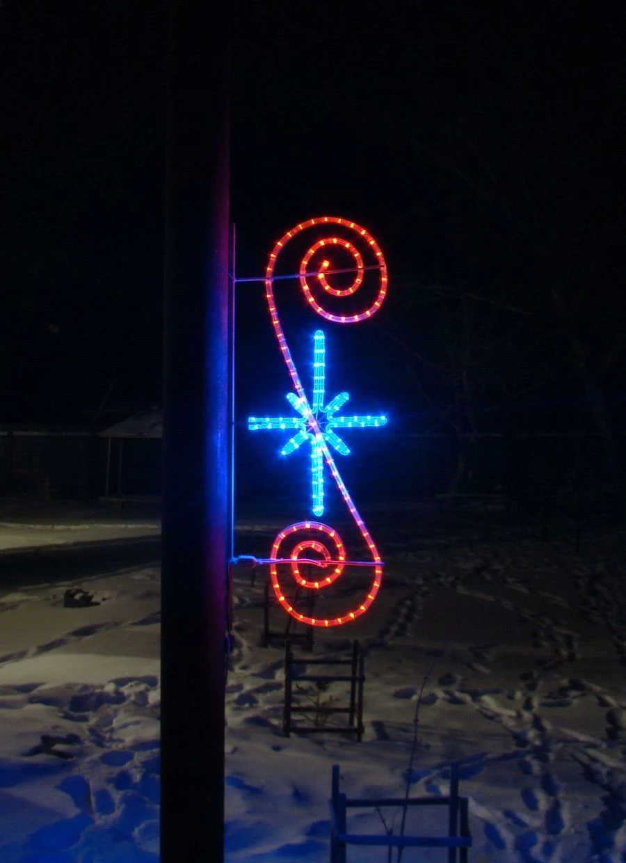 Decorative LED Console Light "Galactica" - Outdoor Fixture with Brackets (220V, 24V, 12V Modifications)