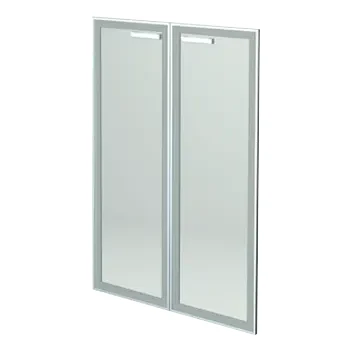 Transparent Glass Doors Set NT-601.2.SR (2 pcs)