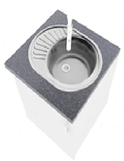 خزانة مطبخ أرضية مع حوض، علامة "ООO СПЕКТР