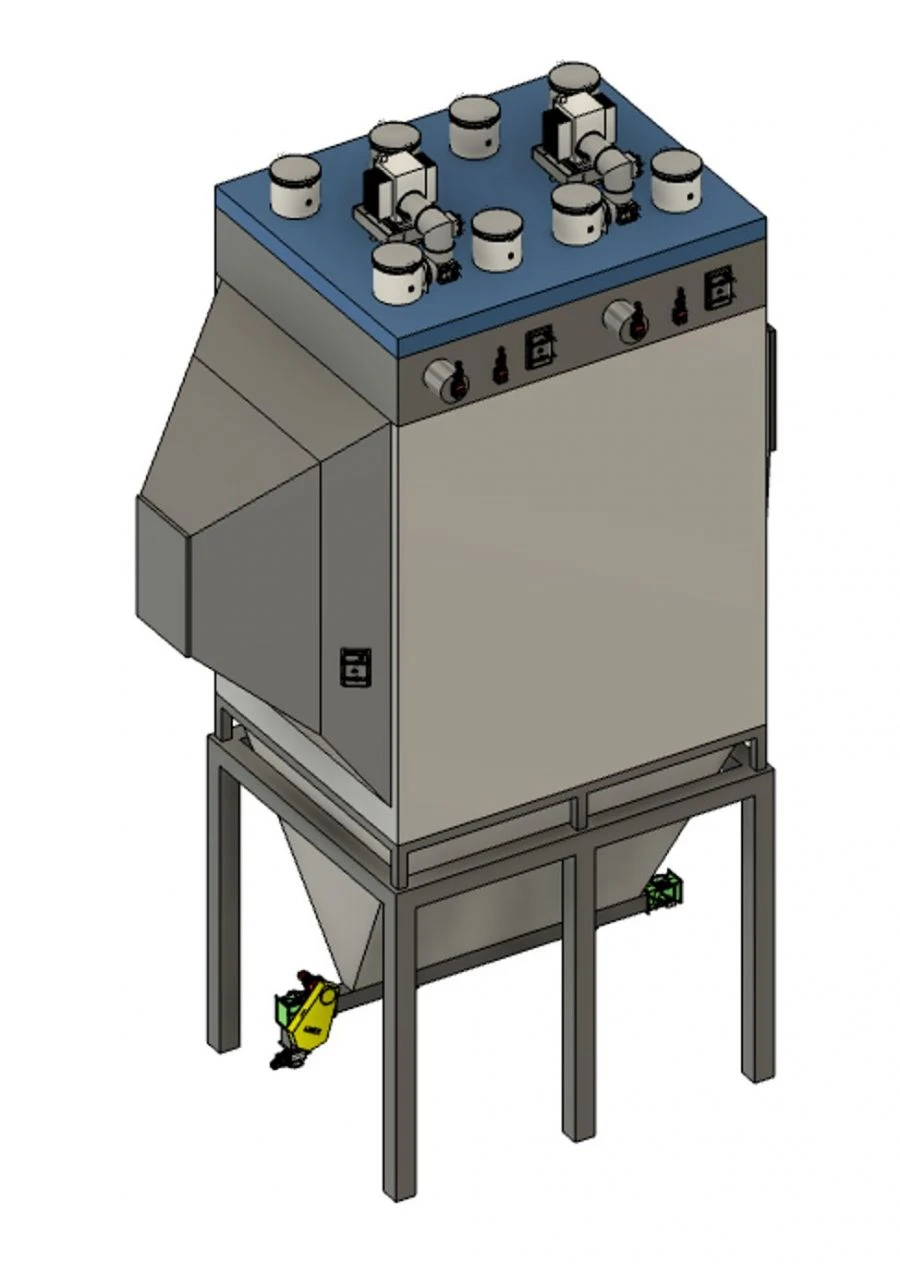 Dry Horizontal Electrofilter TTS-2x3.75-1x6.8-10.0-400