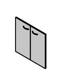 أبواب MDF منخفضة - مجموعة أثاث "Work