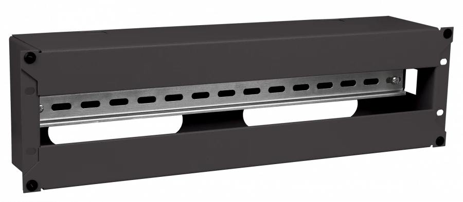 Black EDP05-3U22M ITK Electrical Distribution Panel with DIN Rail