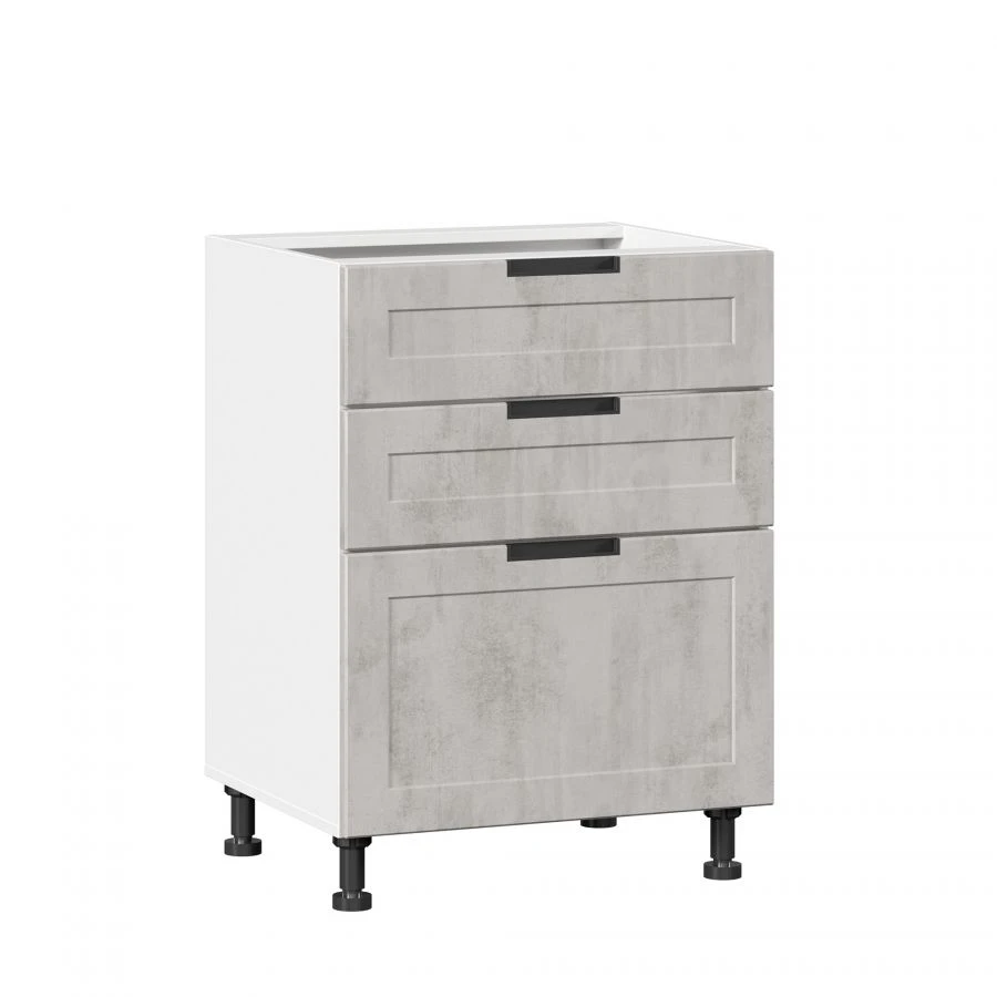 مجموعة واجهة خزانة المطبخ مع 3 أدراج 600 مم - جايمس LD.296830.000