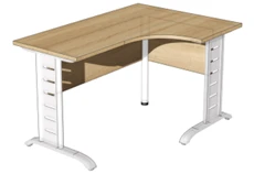 L-Shaped Corner Desk on L-Support, Art. MSU 09