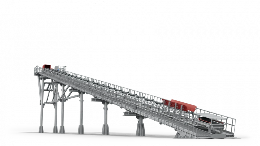 Belt Conveyor for Bulk Materials Transporting