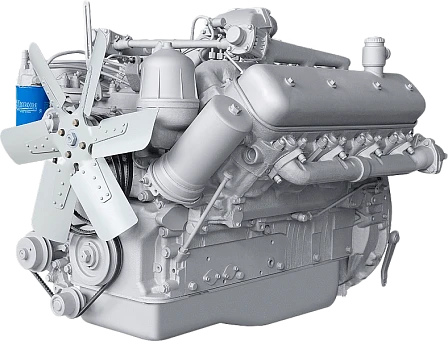 V-Type 8-Cylinder Diesel Engine YAМZ-6581 with Turbocharging