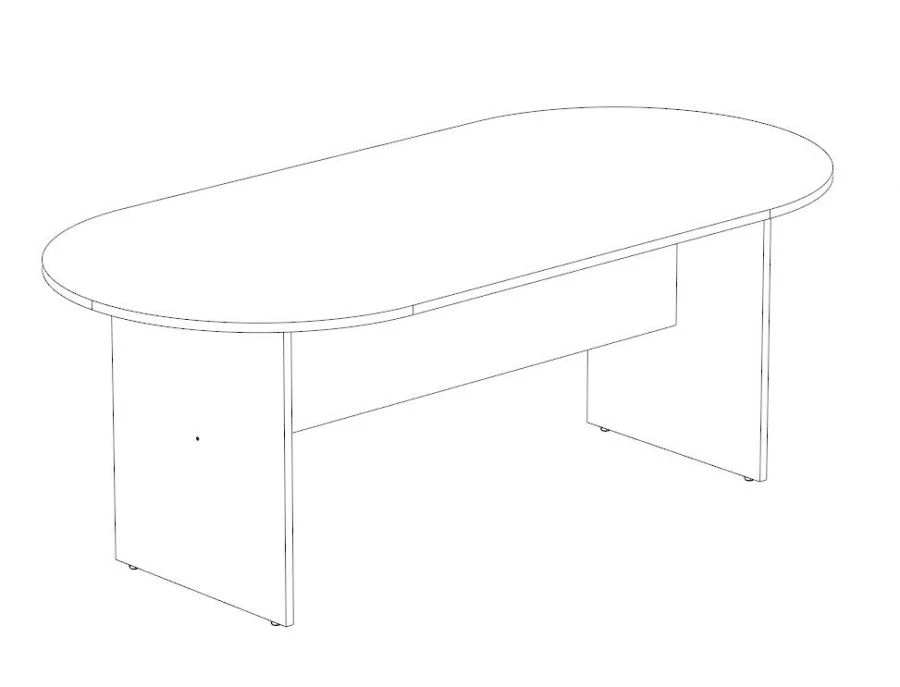 طاولة مؤتمرات مصنوعة من لوح حبيبي مغلف