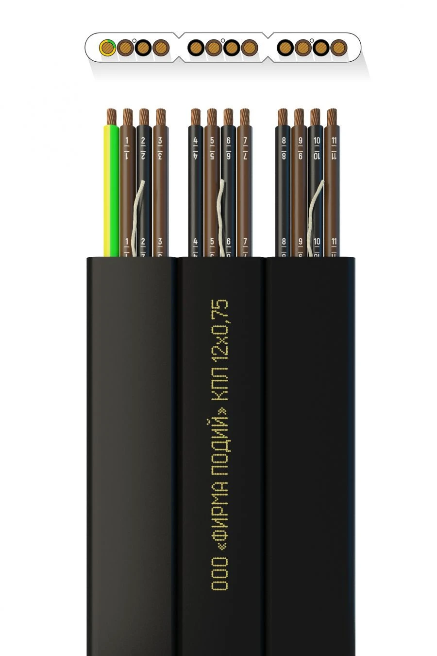 Flat Elevator Cable KPL 12x0.75