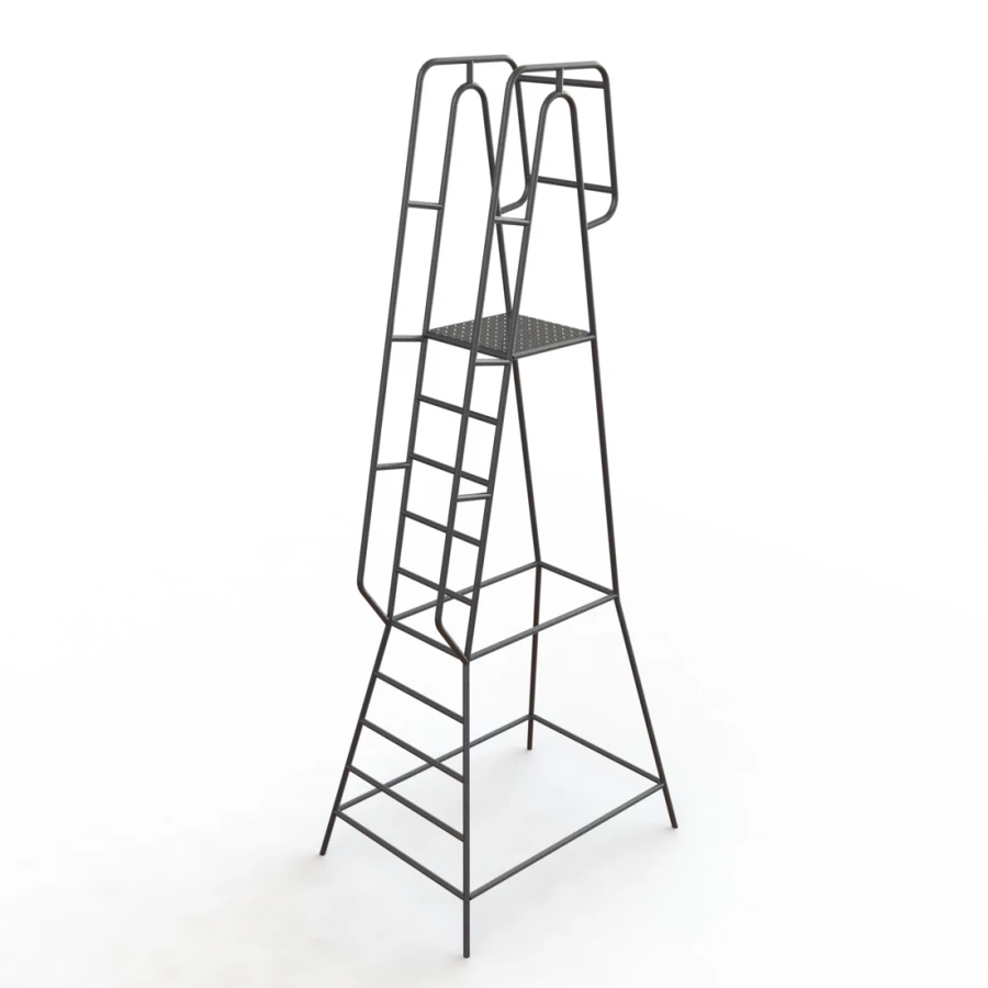 Platform Ladder with Handrails L-312A-2500-150